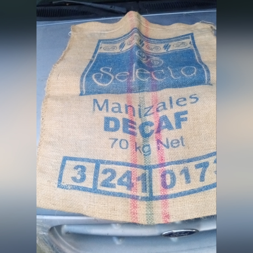 Burlap Manizates Large Coffee Sack Colombia Colombian Exspreso bag.